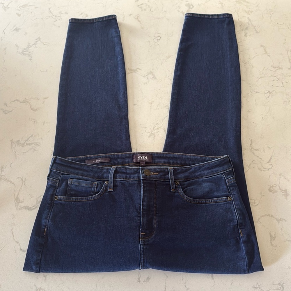 NYDJ - AMI SKINNY - Classic Blue Women's Jeans w/ Lift X Tuck Technology - Picture 5 of 16